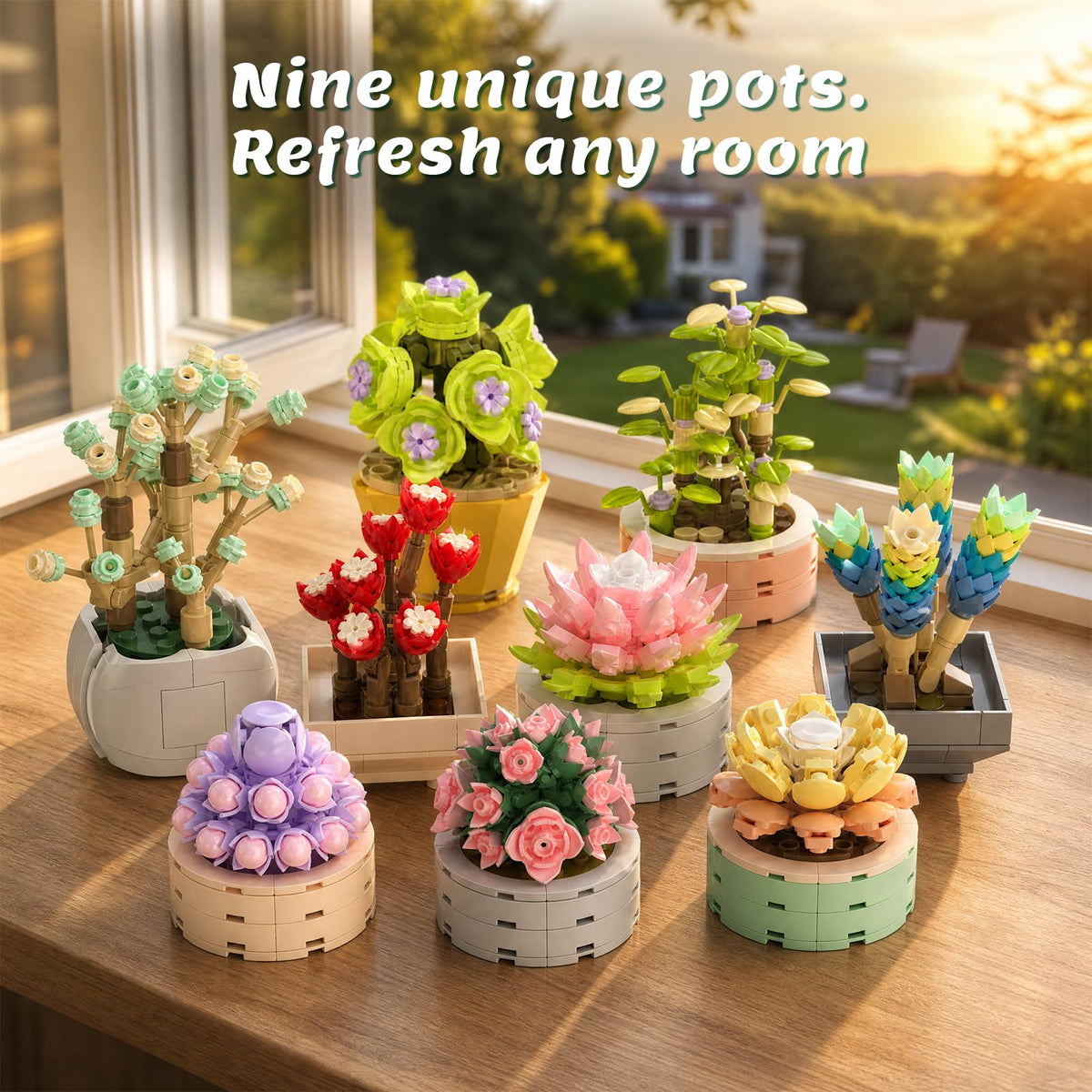 JMBricklayer Flowers Succulents Building Sets for Adults, Tiny Plants Decor 🍁 All In One Marketplace Canada