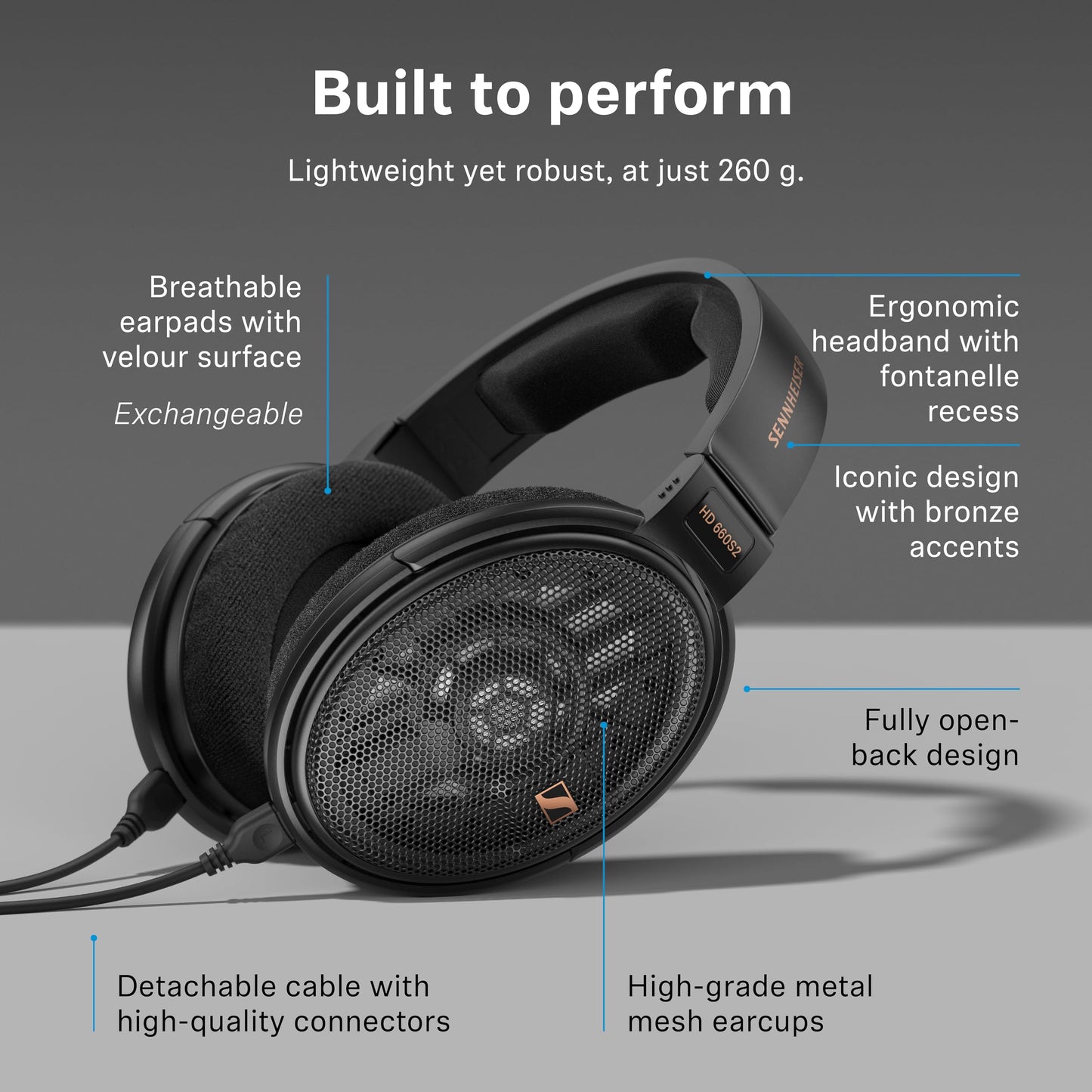 Sennheiser HD 600 S 2 Open-Back Audiophile Headphones Sennheiser