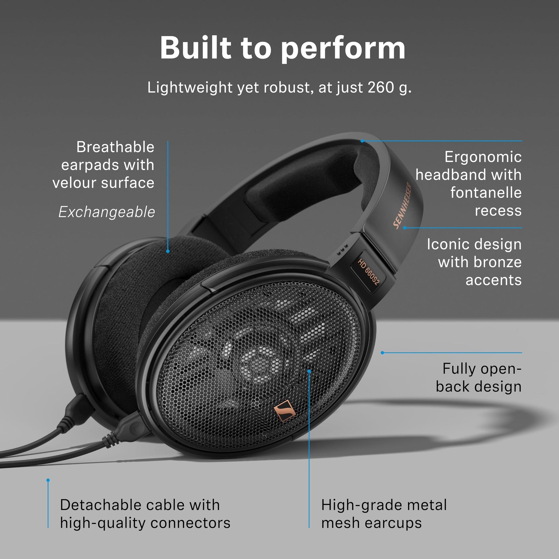 Sennheiser HD 600 S 2 Open-Back Audiophile Headphones Sennheiser