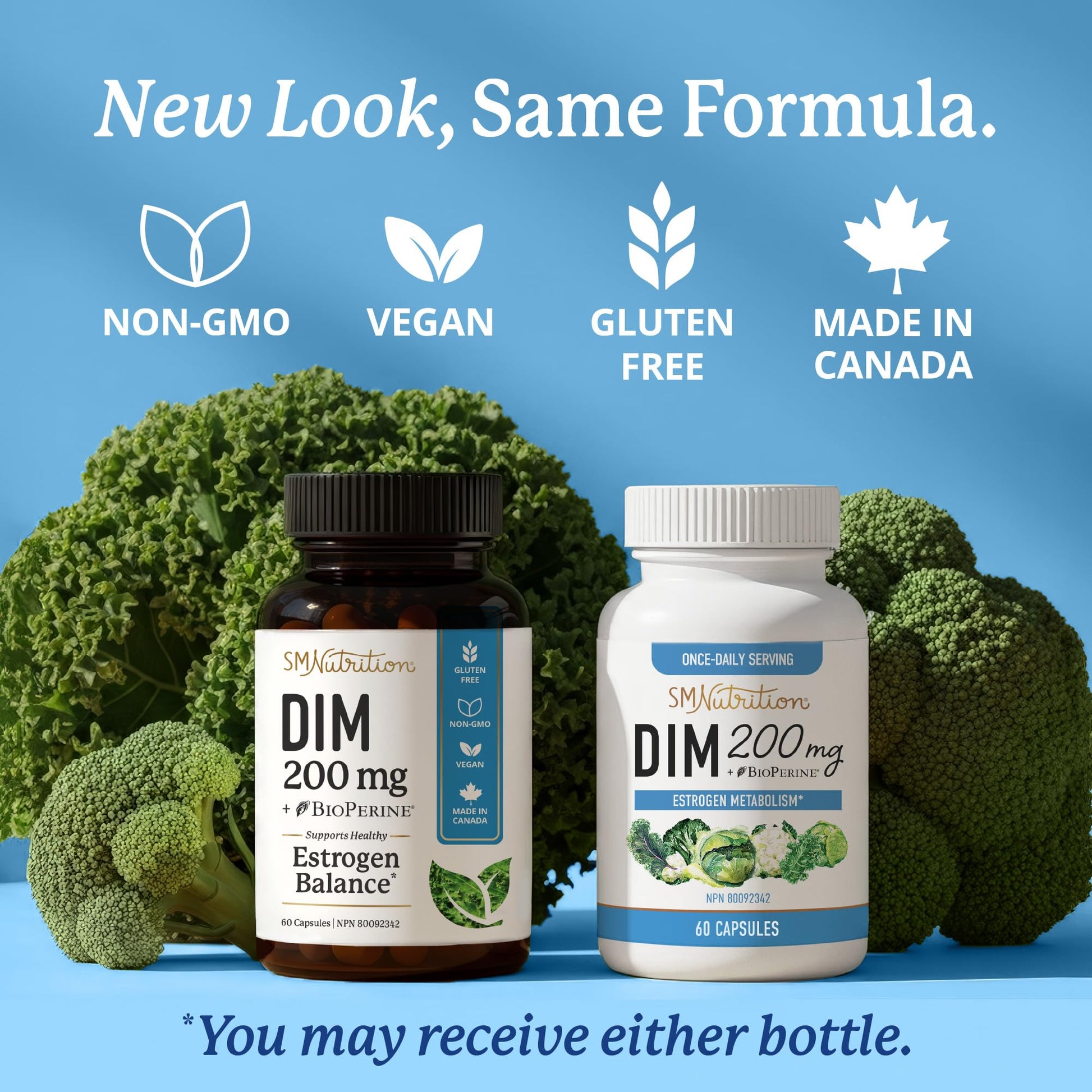 DIM Supplement 200 mg | Estrogen Balance for Women & Men | Hormonal Acne, Hormone Balance, PMS, Bloating, Antioxidant & Menopause Supplements for Women | Canadian Made, Vegan Diindolylmethane | 60 Ct - Available at All In One Marketplace Canada