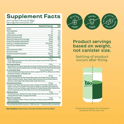Bloom Nutrition Superfood Greens Powder, Digestive Enzymes with Probiotics and Prebiotics, Gut Health, Bloating Relief for Women, Chlorella, Green Juice Mix with Beet Root Powder, 25 SVG, Mango - Available at All In One Marketplace Canada