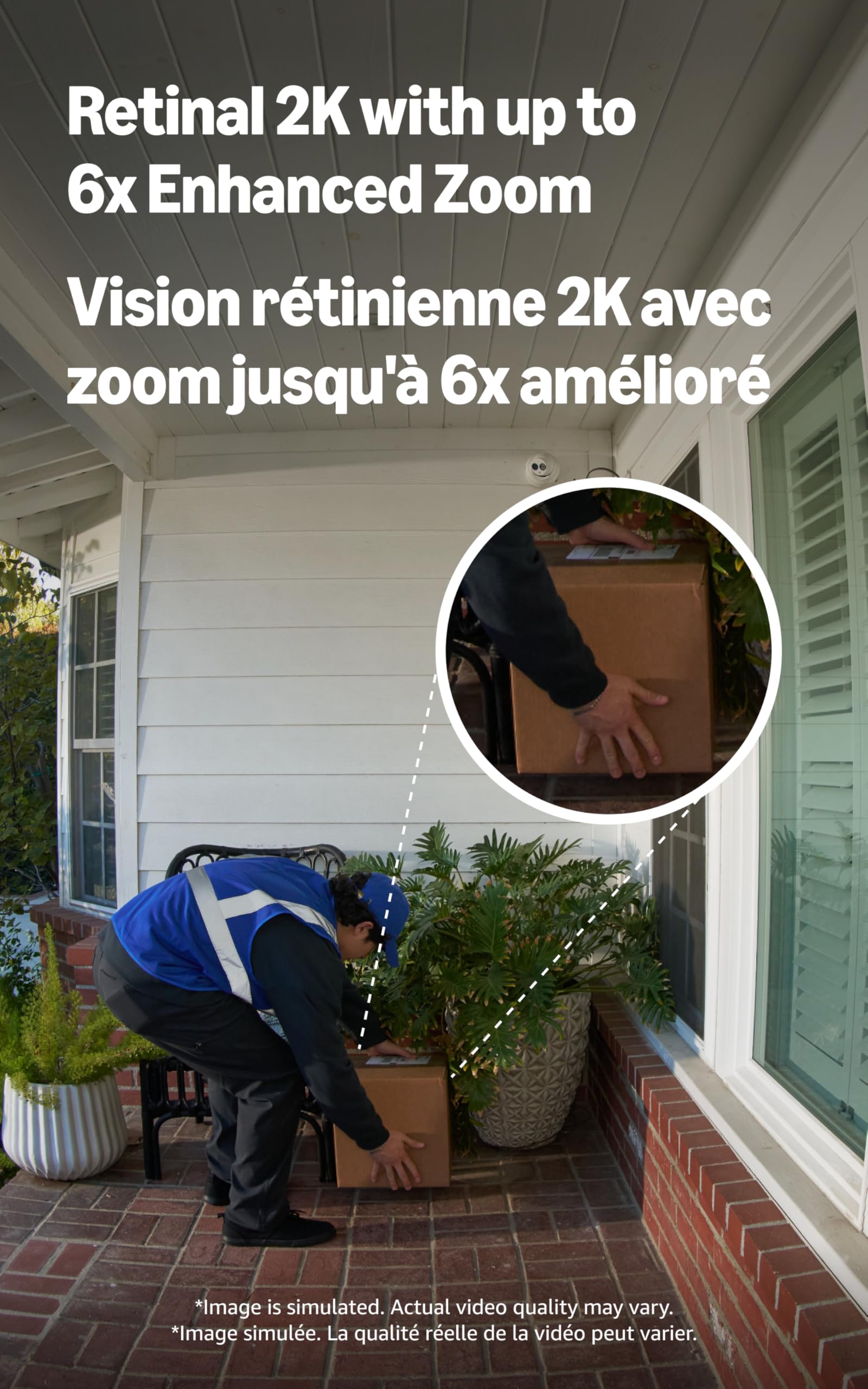 Ring Battery Doorbell Plus (newest model), Retinal 2K with wide-angle video, up to 6x Enhanced Zoom, Night Vision, and Quick Release Battery Pack, Nickel Silver
