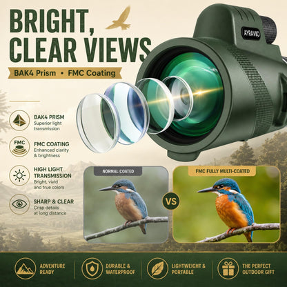 Birthday Gifts for Men Dad Husband Teen, 10x42 Monocular for Outdoor/Hiking 🍁 All In One Marketplace Canada