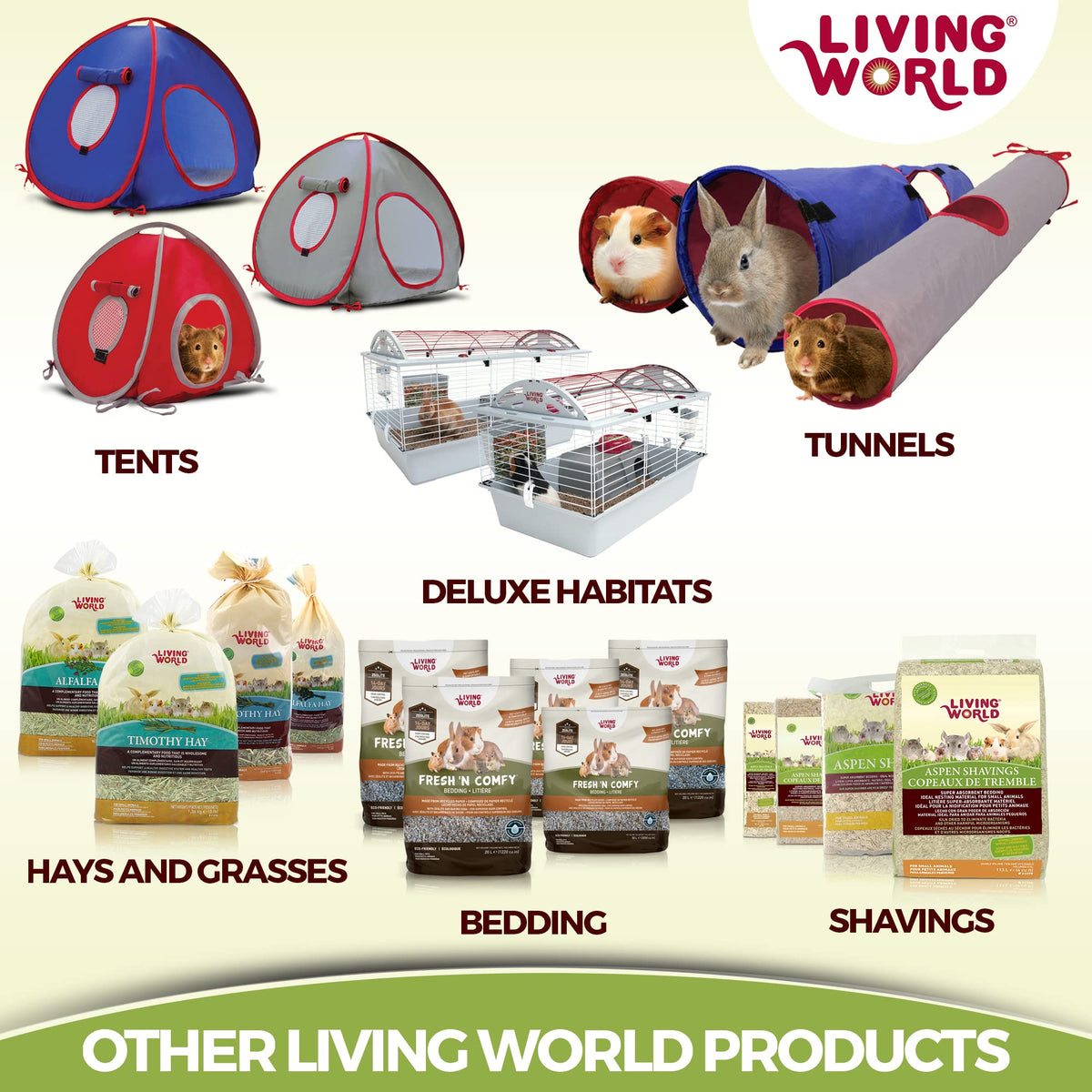 Living World Aspen Shavings - 41 L (2500 cu in)