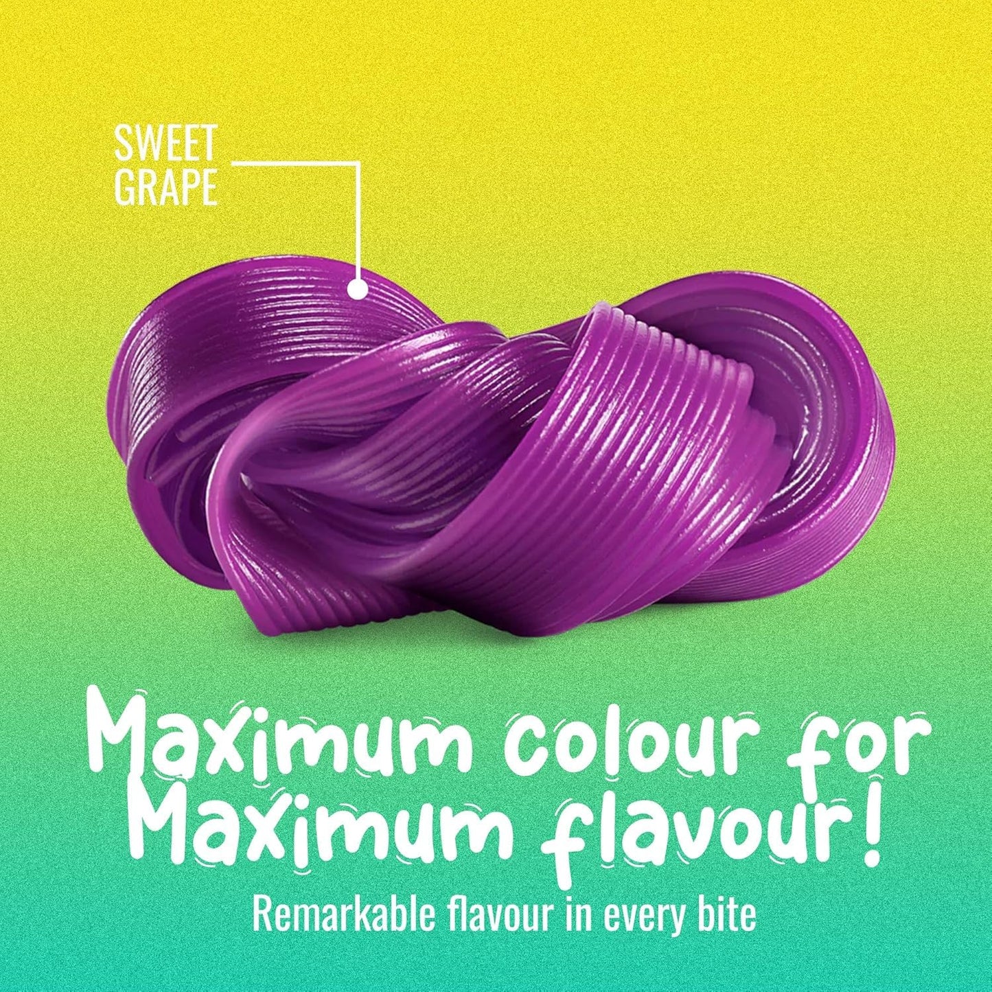 Sweet Sixteen Grape Licorice Ribbon Candy - Purple Chewy Rolls - Nut-Free - 8 Pack Bundle (125g Each)