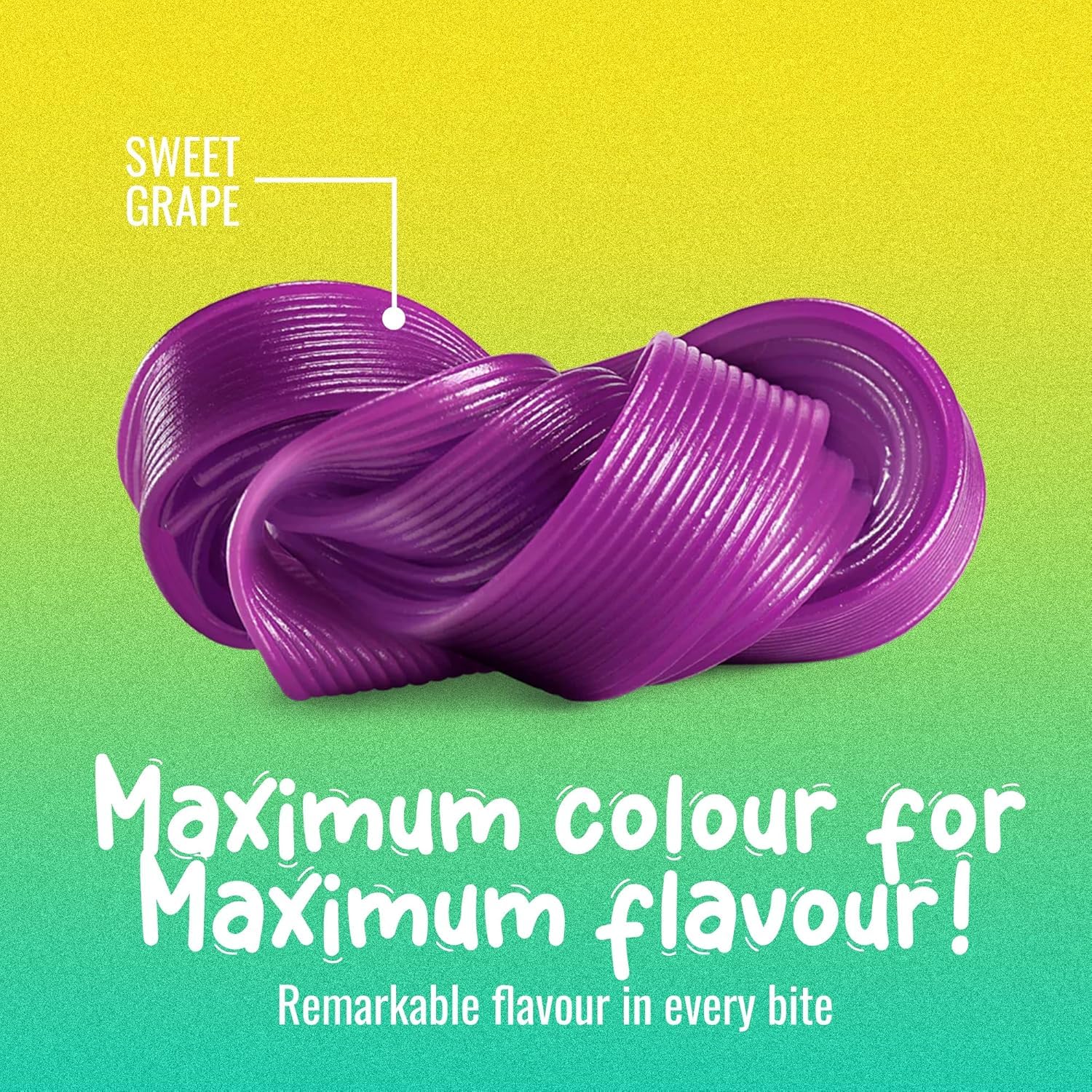 Sweet Sixteen Grape Licorice Ribbon Candy - Purple Chewy Rolls - Nut-Free - 8 Pack Bundle (125g Each)