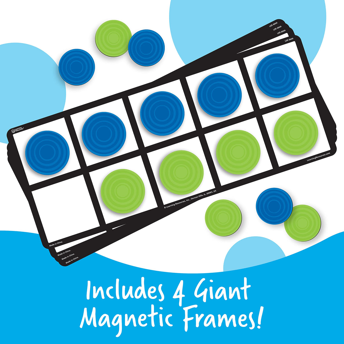 Learning Resources Giant Magnetic Ten Frame Set
