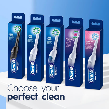 Oral B Pro Clean Battery Toothbrush, Sensitive Clean - White, 1 Toothbrush, 1 Brush Head, Built-in Timer and batteries included Oral-B