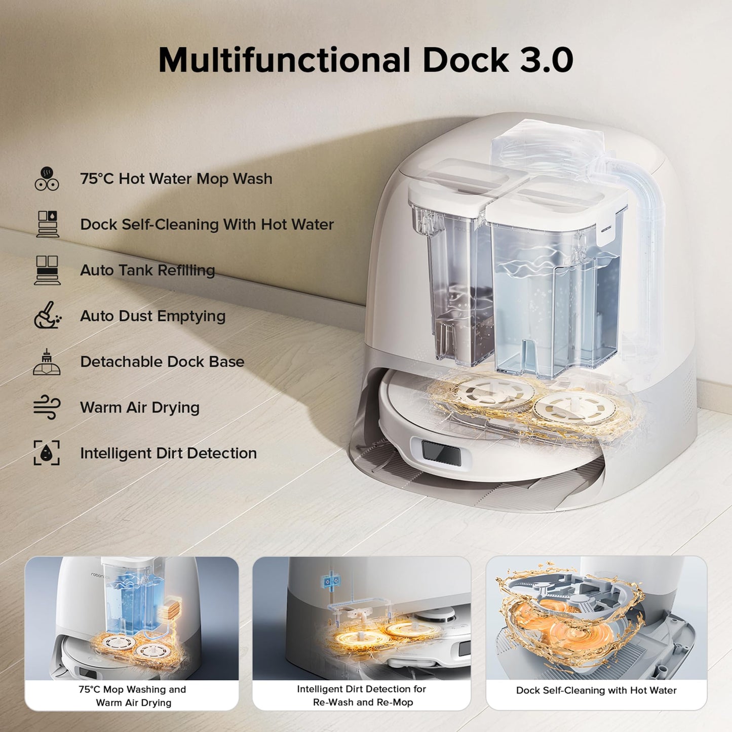 roborock Qrevo Curv S5X Robot Vacuum and Mop, 18,500Pa Suction, Zero-Tangling Design, FlexiArm Side Brush & Mop, Smart Obstacle Avoidance, Self-Washing & Drying, Self-Emptying, Perfect for Carpet - Available at All In One Marketplace Canada