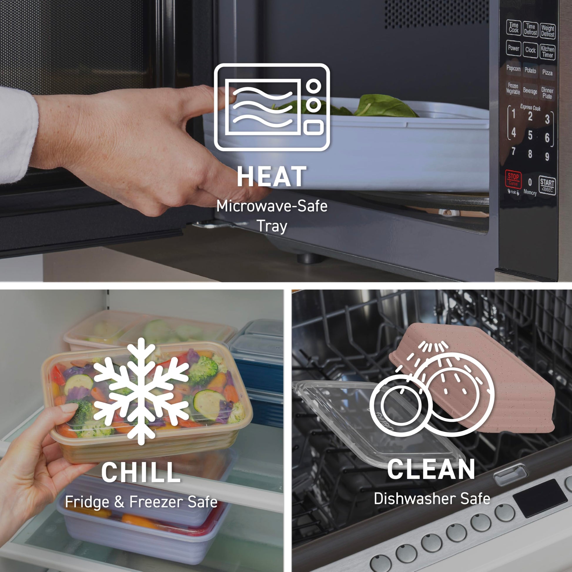 Bentgo Prep 1-Compartment Meal-Prep Containers with Custom-Fit Lids - Microwaveable, Durable, Reusable, BPA-Free, Freezer and Dishwasher Safe Food Storage Containers - 10 Trays & 10 Lids (Mint) - Available at All In One Marketplace Canada