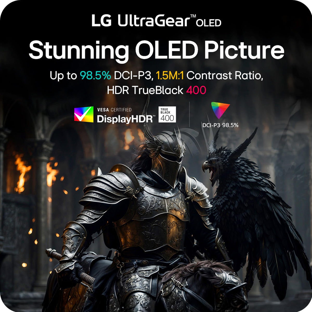LG Ultragear 27" OLED Gaming Monitor 27GX704A-B WQHD 240Hz NVIDIA G-Sync