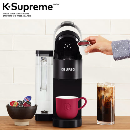 Keurig K-Supreme Single Serve K-Cup Pod Coffee Maker in Black with MultiStream Technology