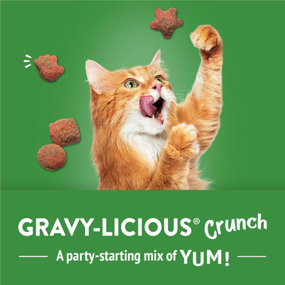 Friskies Party Mix Cat Treats, Gravy-Licious Crunch Turkey 510g (3 Pack)