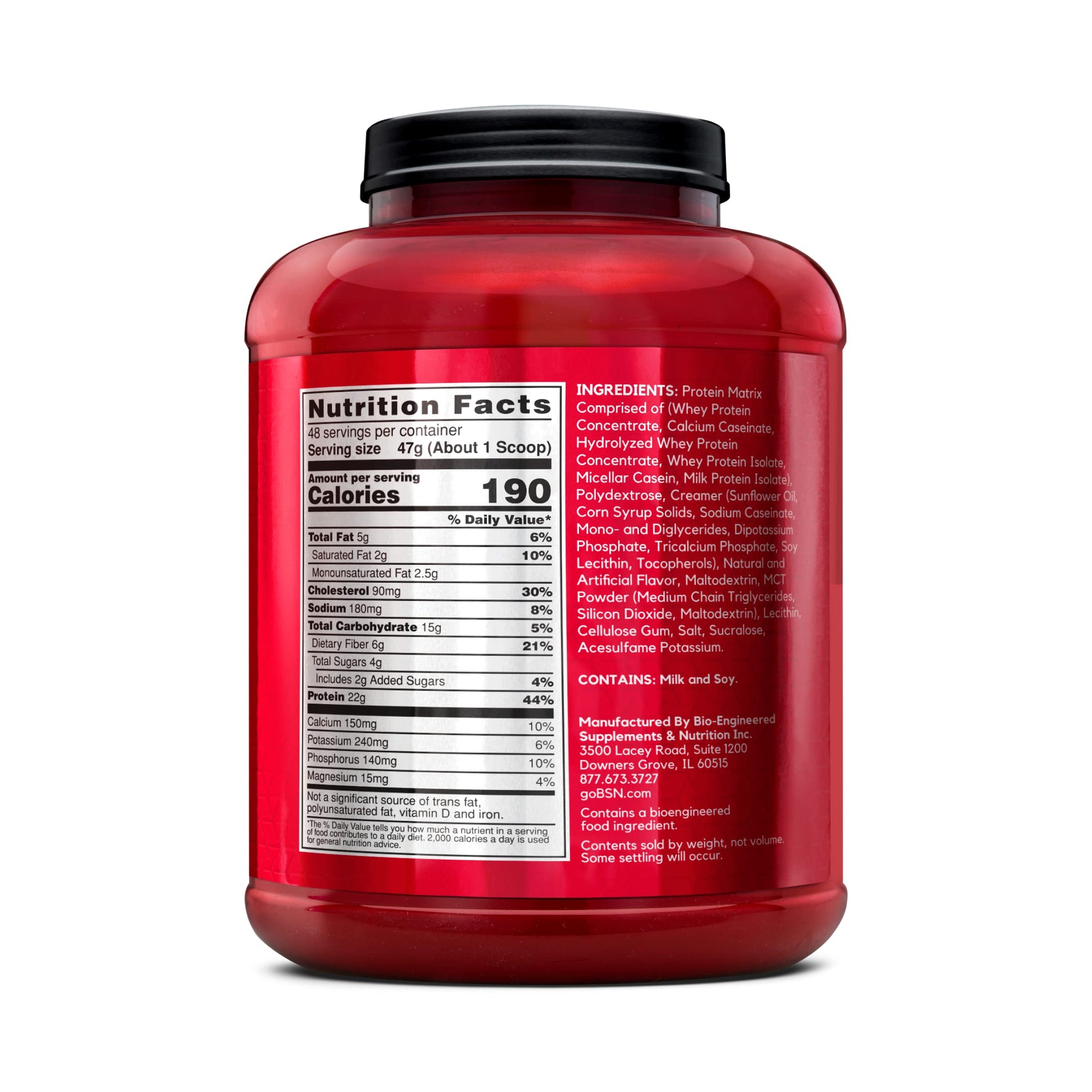 BSN SYNTHA-6 Premium Protein Powder Matrix: Whey Protein + Micellar Casein + Milk Protein Isolate, 2.270g - Vanilla Ice Cream, 48 servings (packaging may vary) BSN