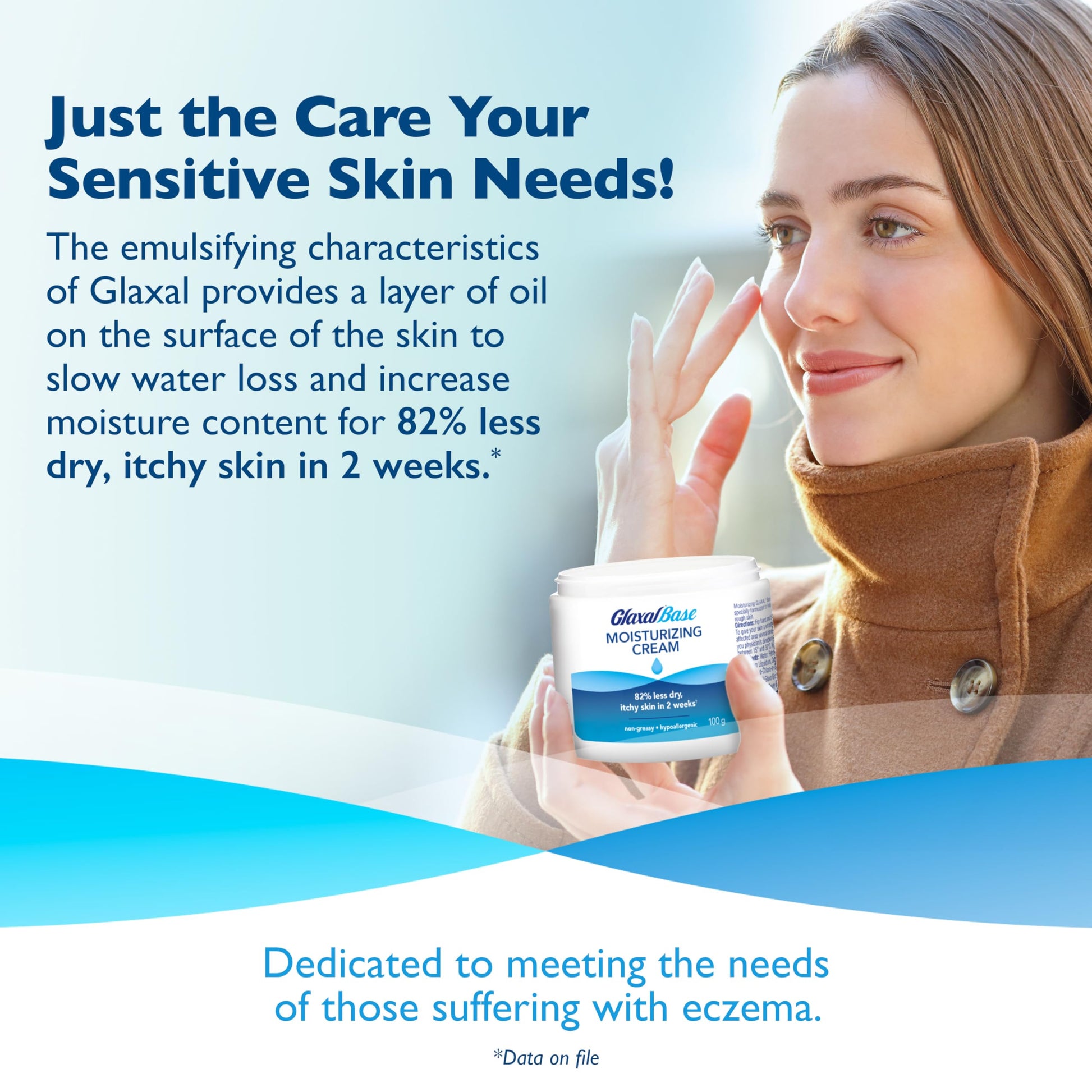 Glaxal Base Moisturizing Cream, Relief from Itchy, Dry Skin, Hypoallergenic & Paraben-Free, Made in Canada, 450 g Glaxal Base