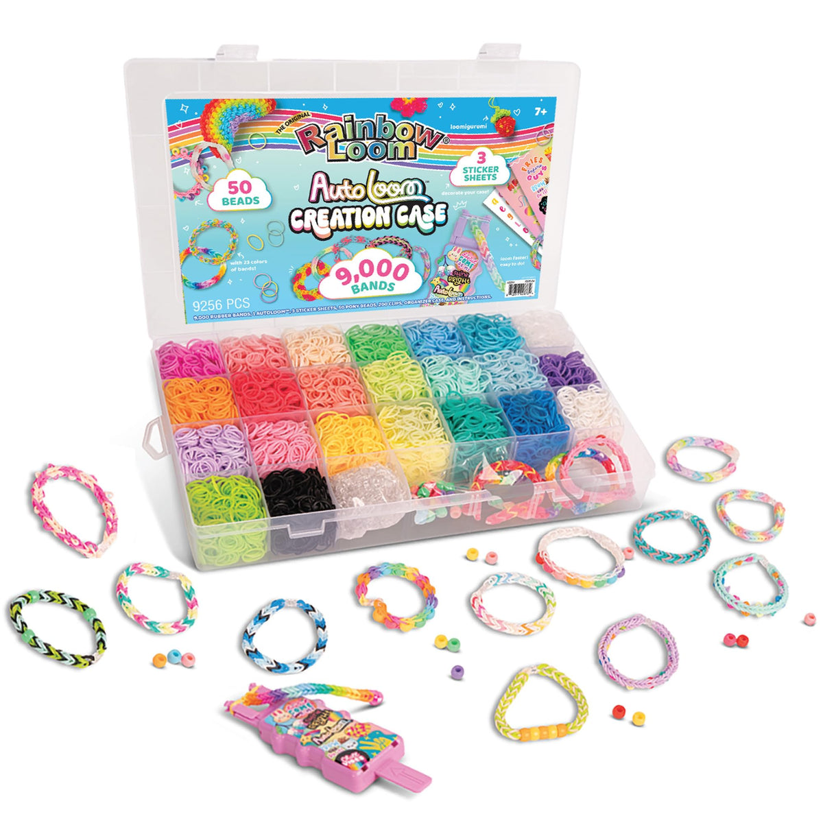 Rainbow Loom 9000 Bands AutoLoom Creation Case - DIY Jewelry Making Kit