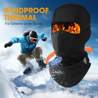 WTACTFUL Ski Mask for Men, Neoprene Balaclava Face Mask Men Cover for Cold Weather Winter Warm Breathable Windproof Thermal Ski Masks for Skiing Snowboarding Snowmobile Motorcycle Black 🍁 All In One Marketplace Canada