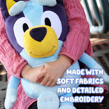 Bluey 18" Stuffed Animal - Playtime & Naptime Companion | Jumbo Size, Soft Deluxe Materials - Huggable Cuddles Best Friend 13010 Bluey