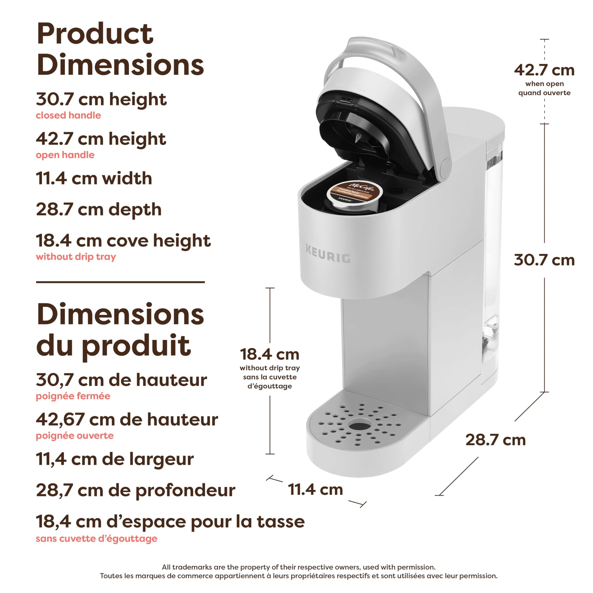 Keurig K-Mini Go Single Serve K-Cup Pod Coffee Maker, Warmstone - Available at All In One Marketplace Canada