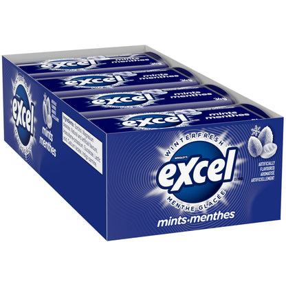 EXCEL, Winterfresh Flavoured Mints, 34g, Tin, 8 Packs - Available at All In One Marketplace Canada
