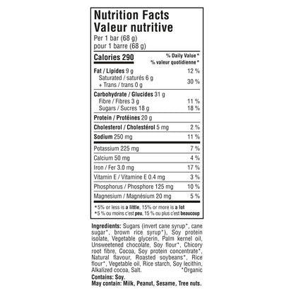 CLIF BUILDERS Protein Bars, Chocolate Flavour, 20g of Protein, Prepared in Canada, Gluten Free, No Artificial Sweeteners, 68 g (Pack of 12) - Available at All In One Marketplace Canada