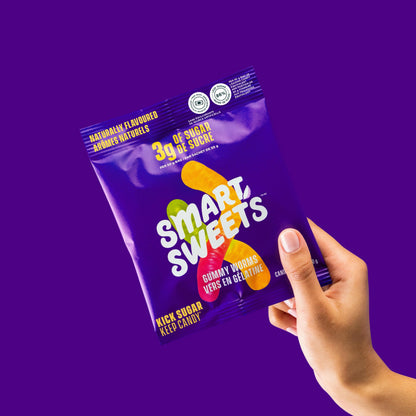 SmartSweets Gummy Worms - 3g Sugar, Low Calorie Candy, No Sugar Alcohols, Non-GMO (12-Pack)
