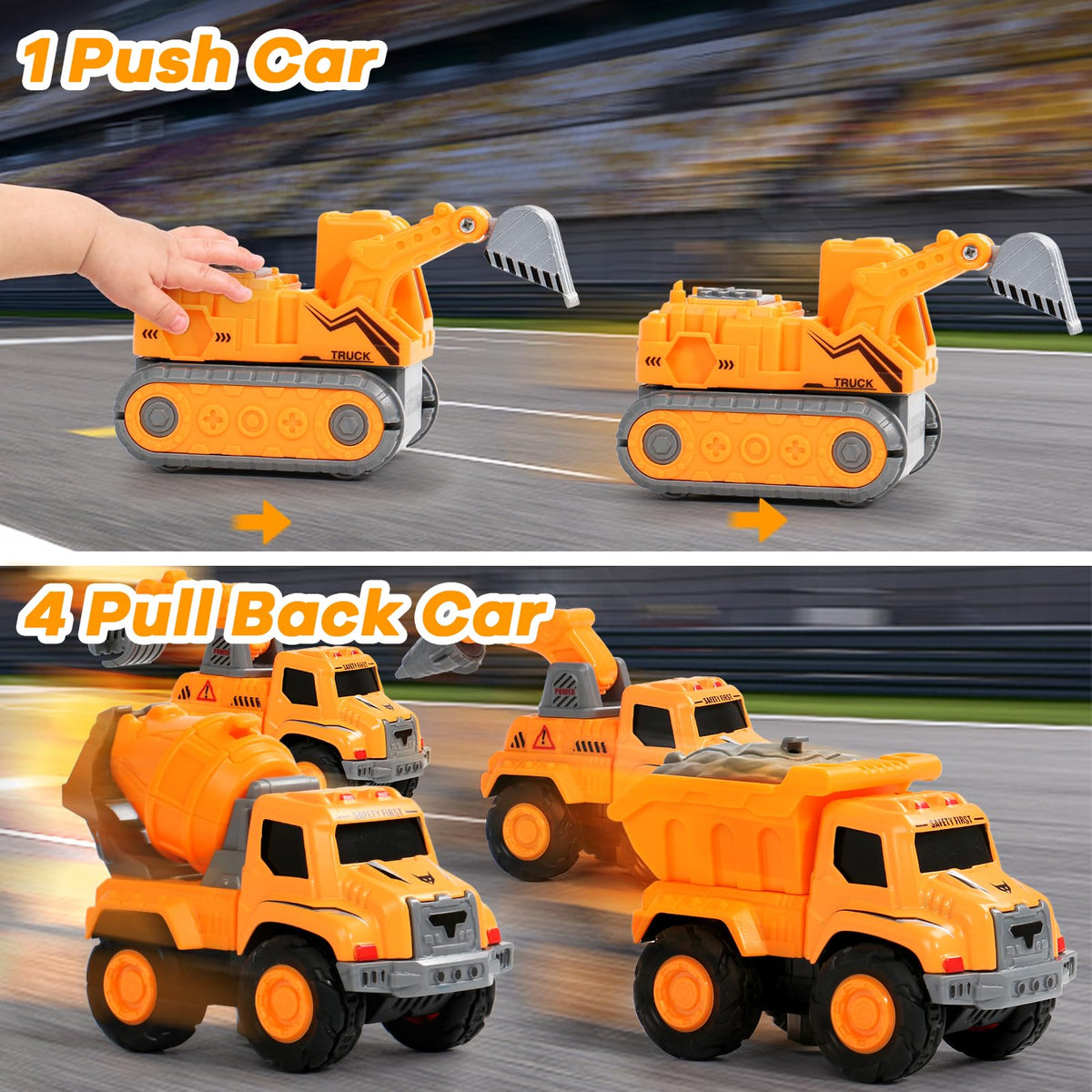 Fajiabao Robot Toy for Boys 4-6, 5-in-1 Construction Vehicle Set 🍁 All In One Marketplace Canada