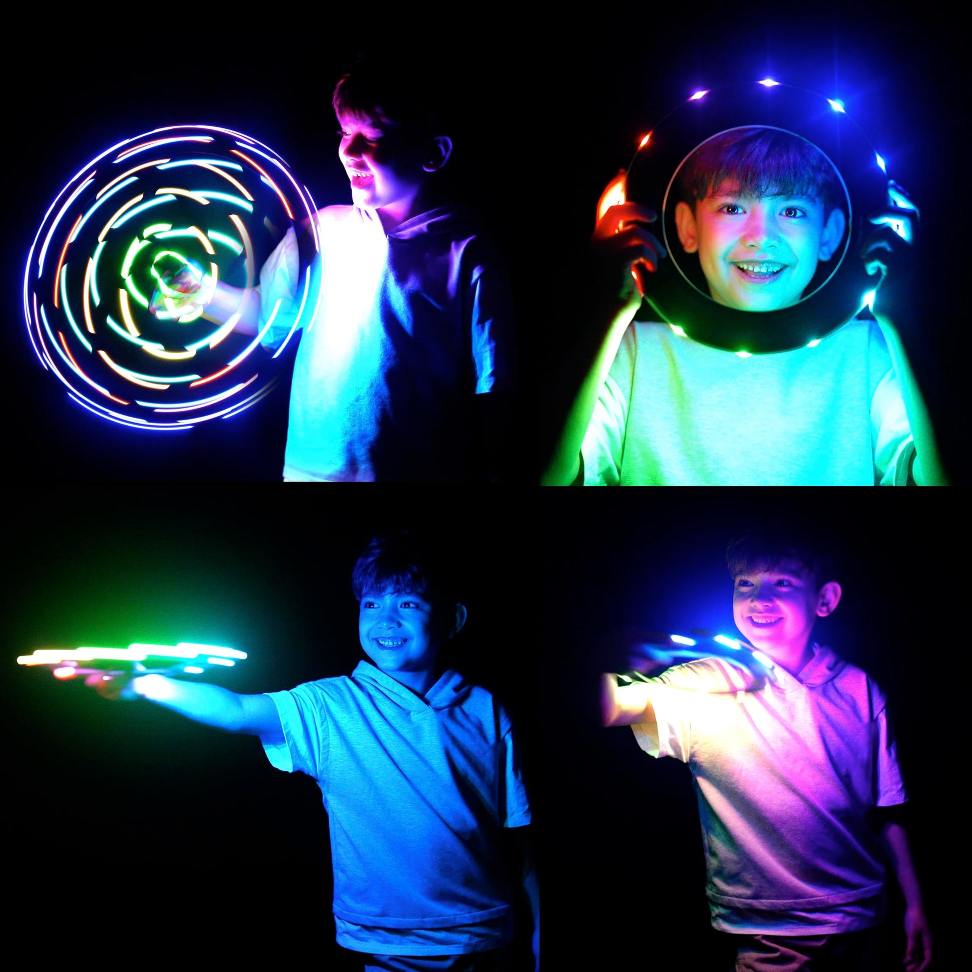 TOSY Flying Ring - 36 RGB Multicolor LEDs, Super Bright, Lost Mode, Auto Light Up, Birthday Gift for Kid/Teen/Boy/Girl, Safe, Waterproof, Pool/Beach/Camping Toy