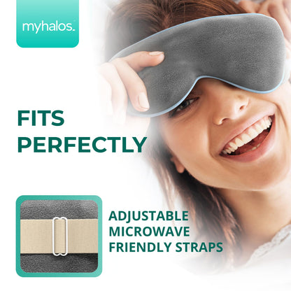 MyHalos® Microwave Activated Moist Heat Eye Compress for Dry Eyes and Stye Treatment - Heated Eye Mask for Dry Eyes -Our Dry Eye Therapy Mask Relives Blepharitis & Pink Eye -Warm Compress for Eyes - Available at All In One Marketplace Canada