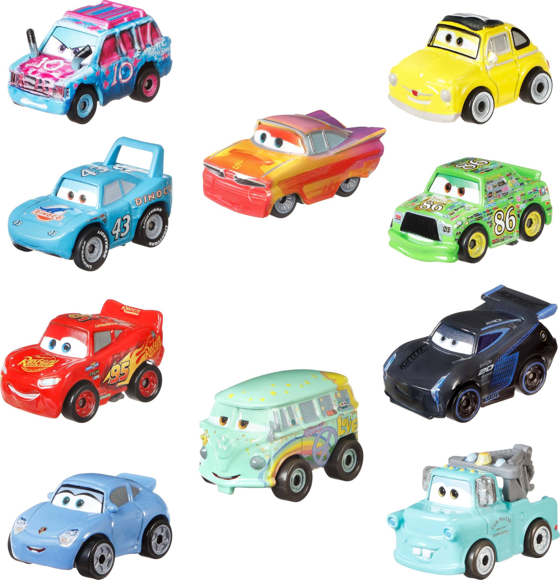Mattel Disney and Pixar Cars Mini Racers 10-Pack Mattel