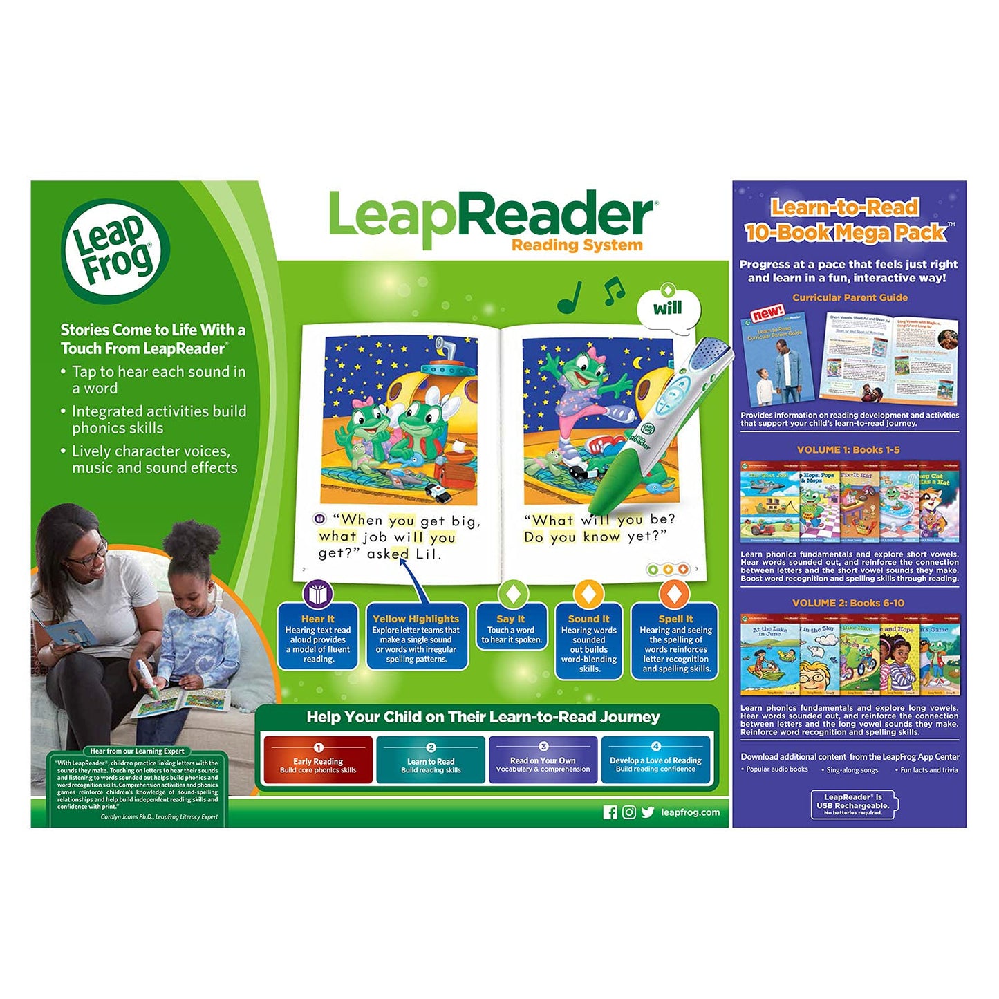 LeapFrog LeapReader Learn-to-Read 10-Book Mega Pack (English Version) LeapFrog