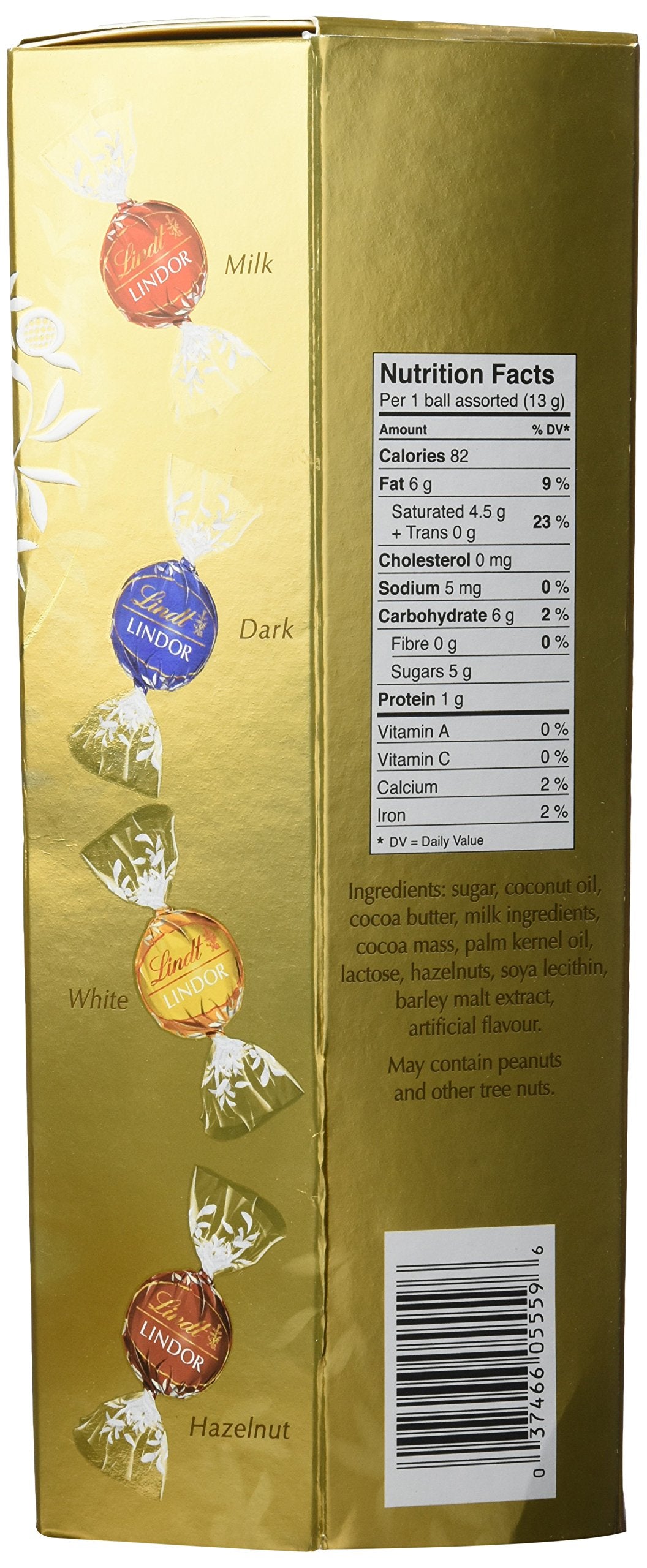 Lindt Lindor Assorted Chocolate Truffles - 900g Value Pack with 4 Flavors