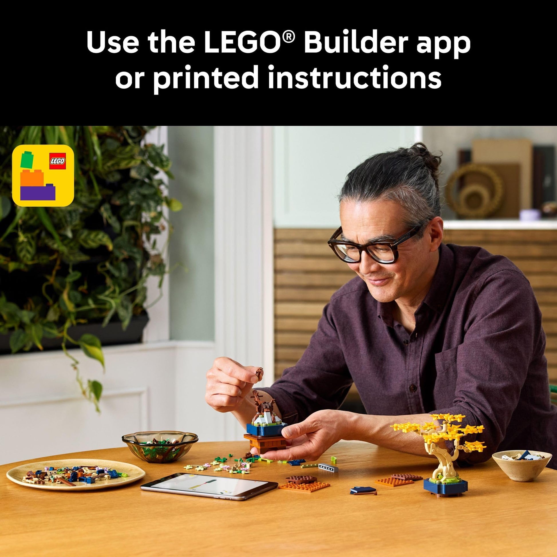 LEGO Botanicals Mini Bonsai Trees Building Set - Artificial Bonsai Tree Building Blocks for Adults, Ages 18+ - DIY Home and Office Decor for Men and Women - Gift for Birthday or Anniversary - 10373 LEGO