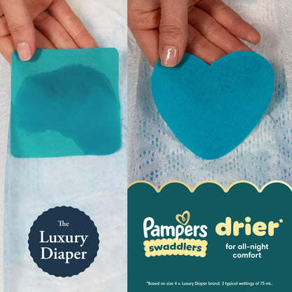 Pampers Swaddlers Diapers, Size 2 (10-22 lbs), 84 Count, Absorbent, Keeps Baby Dry and Comfortable, Skin Safe Disposable Baby Diaper