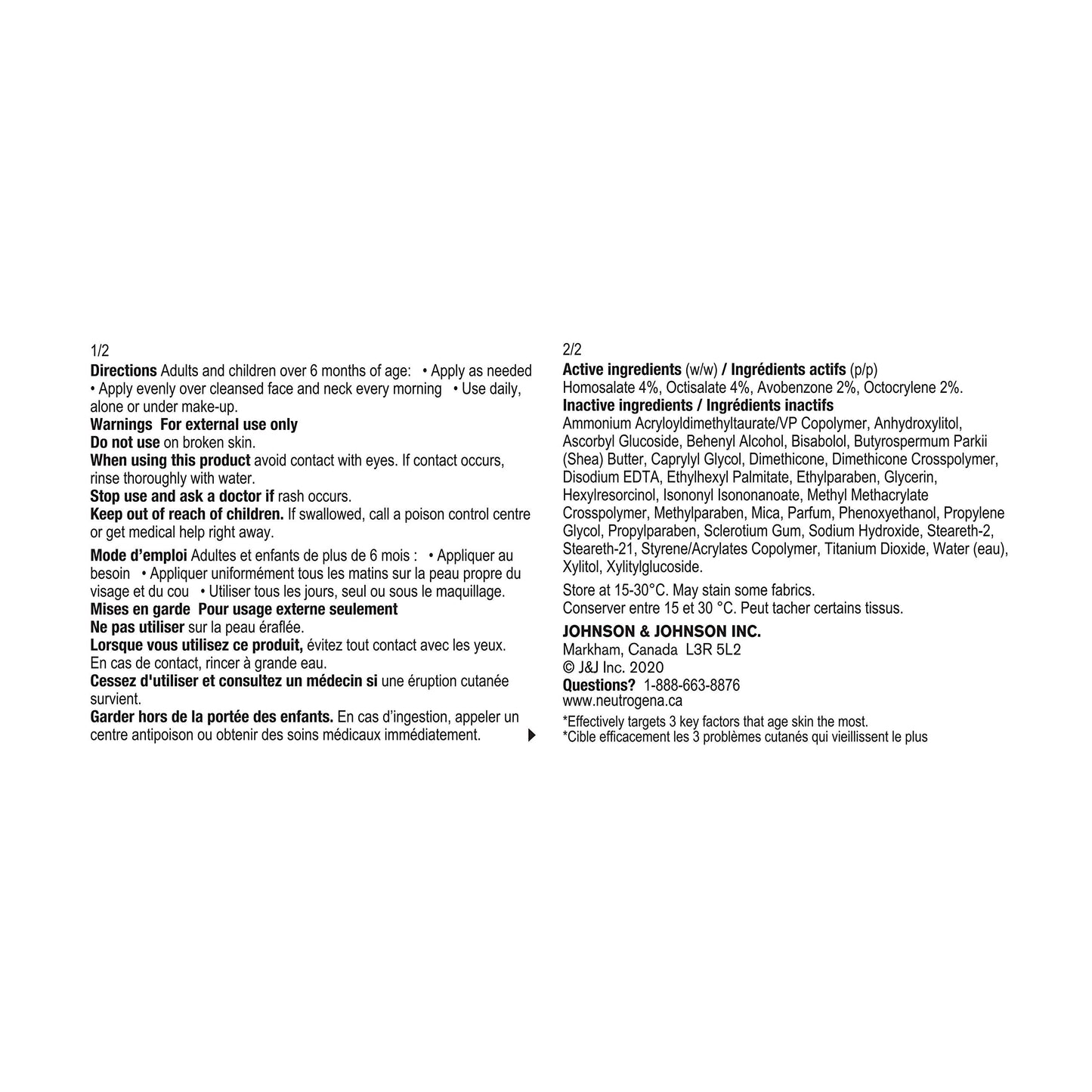 Neutrogena Anti Aging Face Cream SPF 25, Triple Age Repair for Wrinkles, Tone, and Firmness, 48 mL Neutrogena