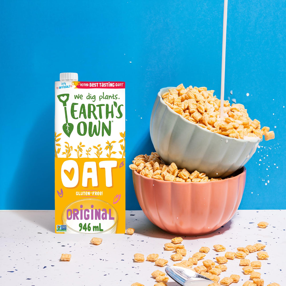 Earth's Own Original Oat Milk Alternative Dairy-Free Vegan, 12 x 946mL