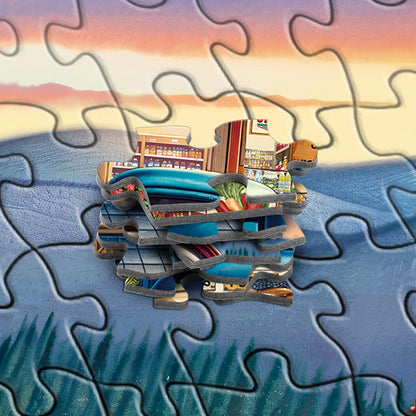 Rocorose 500 Pieces Puzzle for Adults, Countryside Landscape Puzzle Challenging Country Store Jigsaw Puzzles Holiday Party Gift Farm Home Decor Perfect for Game Nights 🍁 All In One Marketplace Canada