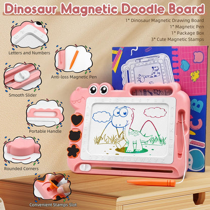 AiTuiTui Travel Size Magnetic Drawing Board Toddler Toys Gift for 3 4 Year Old Girls, Travel Sketch Writing Doodle Pad Educational Learning Kids Toys for Toddlers Age 3-5 Easter Birthday Christmas 🍁 All In One Marketplace Canada