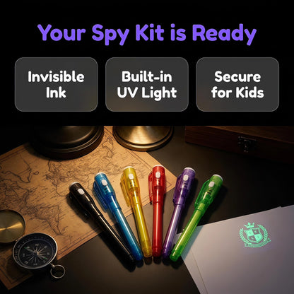 Invisible Ink Pens for Kids Party Favors,12pcs Magic Spy Pens with UV Light 🍁 All In One Marketplace Canada