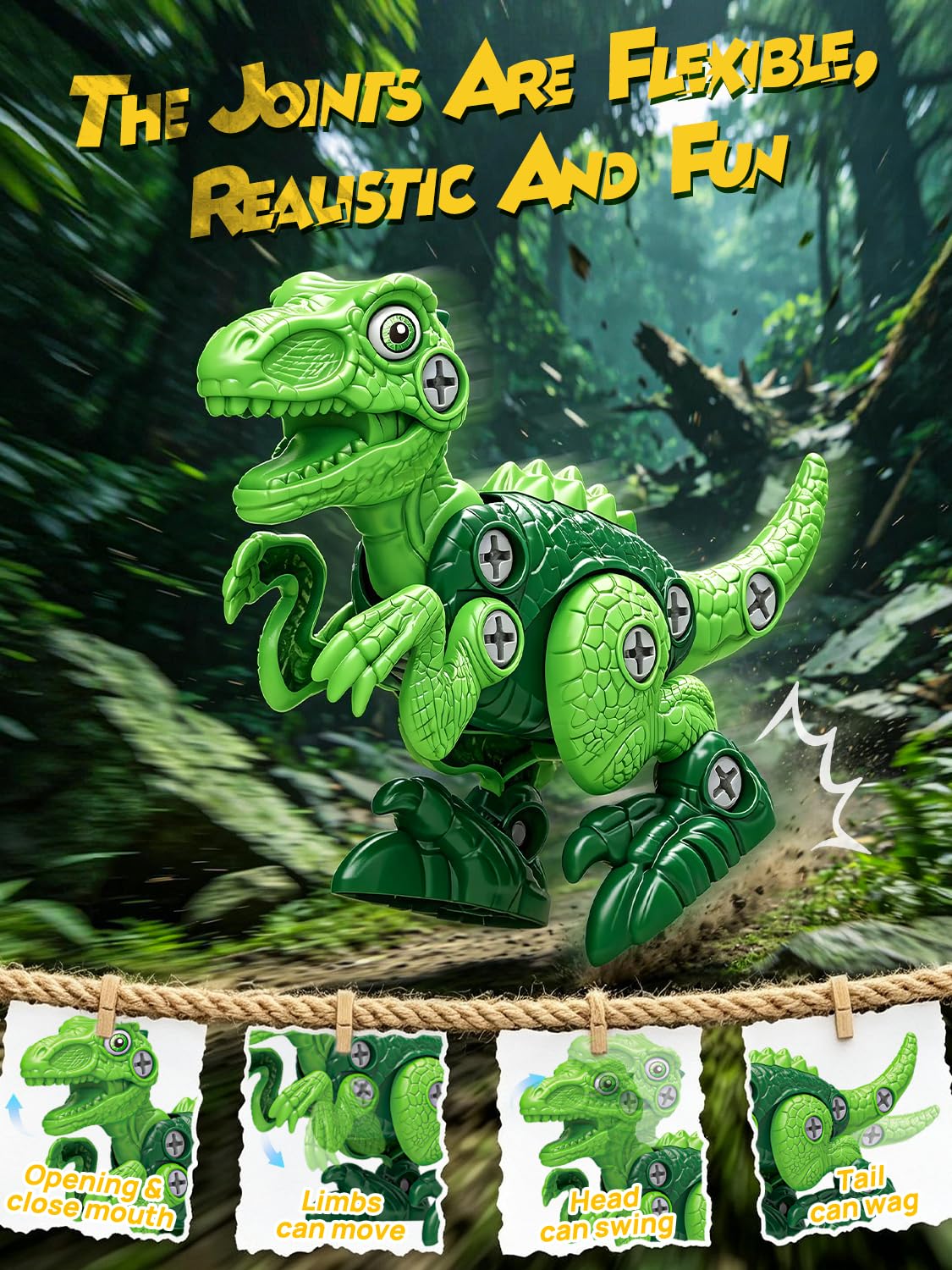 Take Apart Dinosaur Toys for Kids 3 4 5 6 7 - STEM Educational Building Toy 🍁 All In One Marketplace Canada