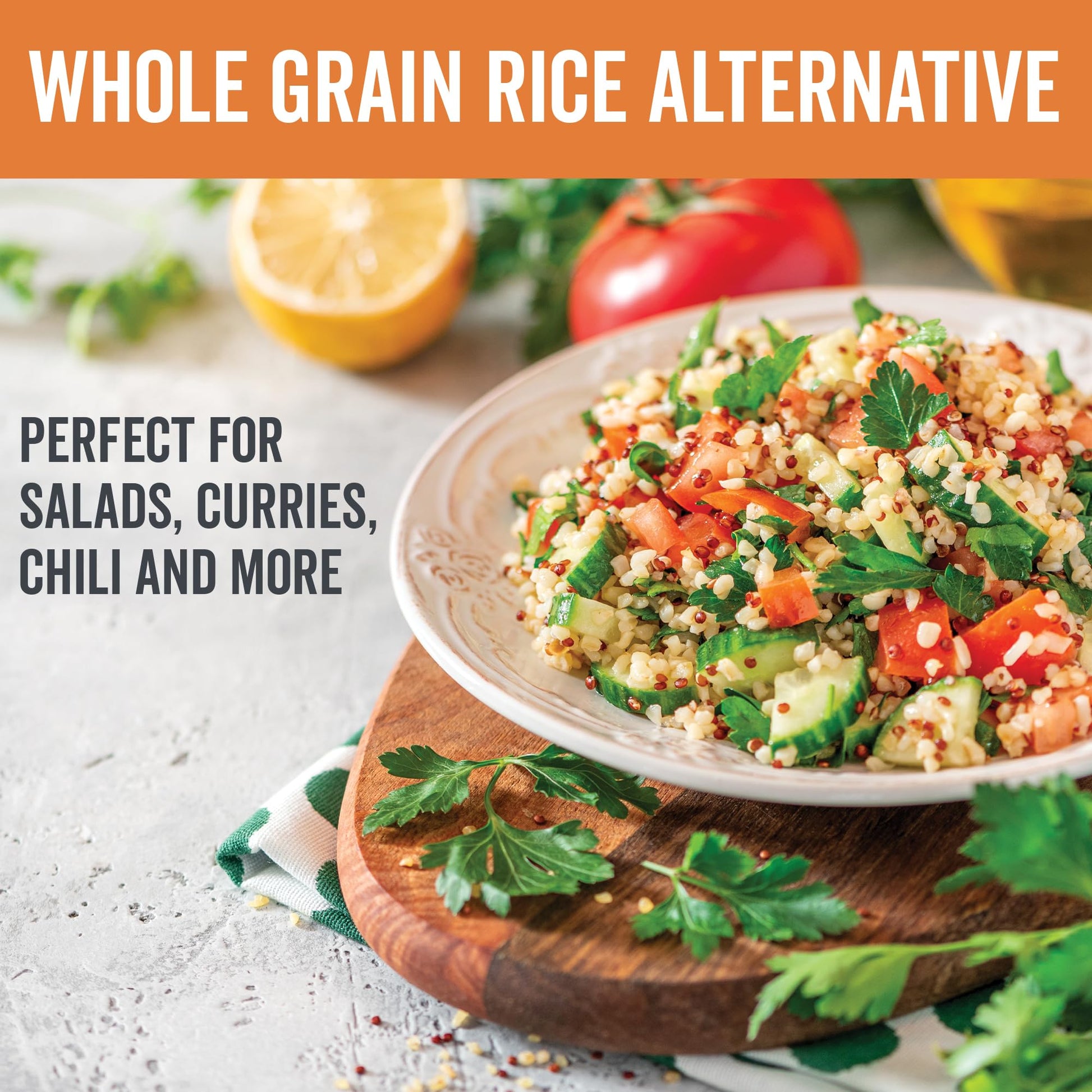 Viva Naturals Organic Quinoa (4 lb) – Quinoa Organic, Non-GMO & Pre-Washed Whole Grain | Gluten-Free Vegan Plant Protein, Source of Fibre & Iron, Puffed Rice & Pasta Substitute Viva Naturals