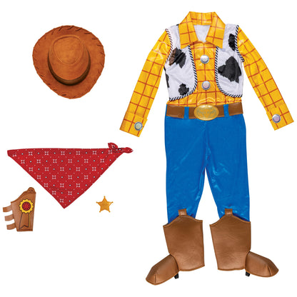 Déguisement Woody Toy Story de Disney, tenue officielle de Halloween pour garçon, taille (3T-4T)