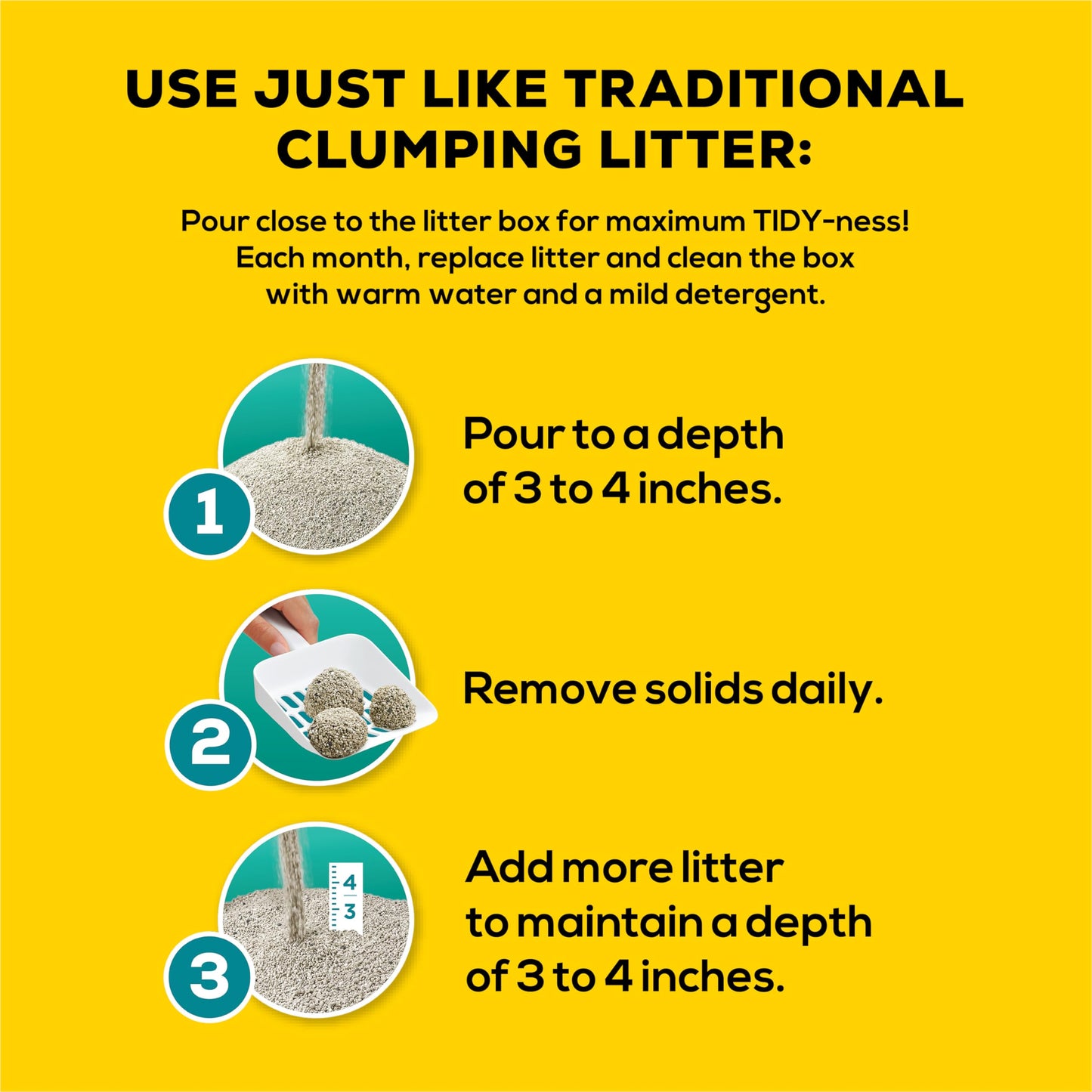 Tidy Cats Free & Clean Cat Litter, LightWeight Unscented Multi-Cat - 5.44 kg Box