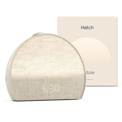 Hatch Restore 3 Sunrise Alarm Clock, Sound Machine, Smart Light (Putty) - White Noise, Screen-Free Sleep Routine - Available at All In One Marketplace Canada