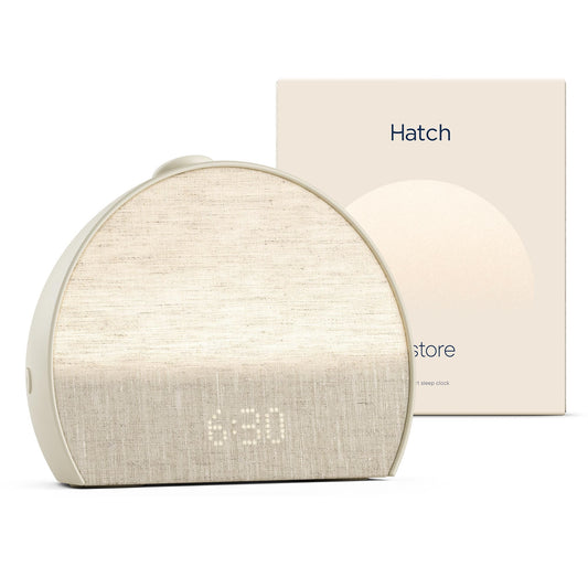 Hatch Restore 3 Sunrise Alarm Clock, Sound Machine, Smart Light (Putty) - White Noise, Screen-Free Sleep Routine - Available at All In One Marketplace Canada