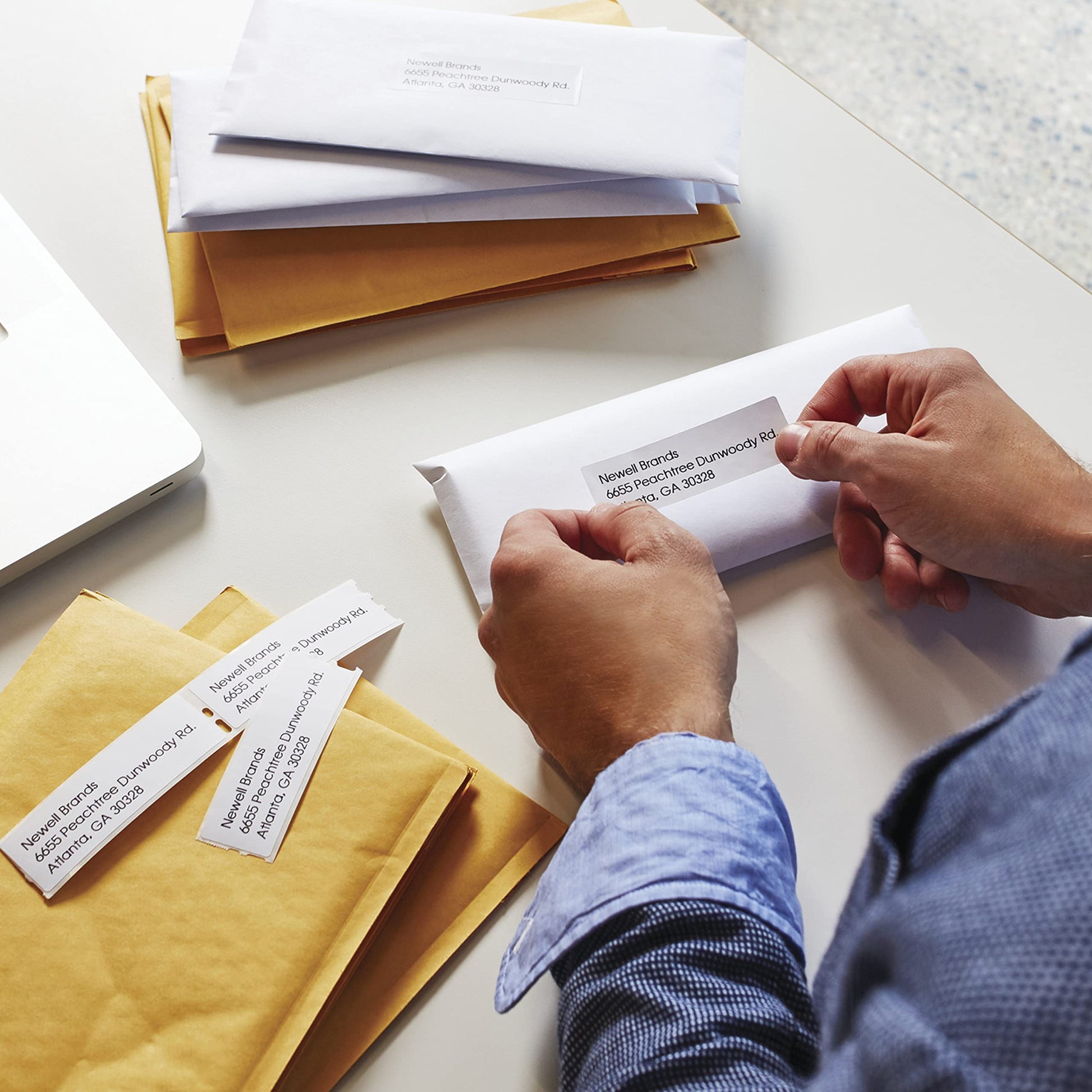 DYMO Authentic LW Mailing Address Labels for LabelWriter Label Printers, (1-1/8" x 3-1/2"), 3 Rolls of 350 (1050 Total) DYMO