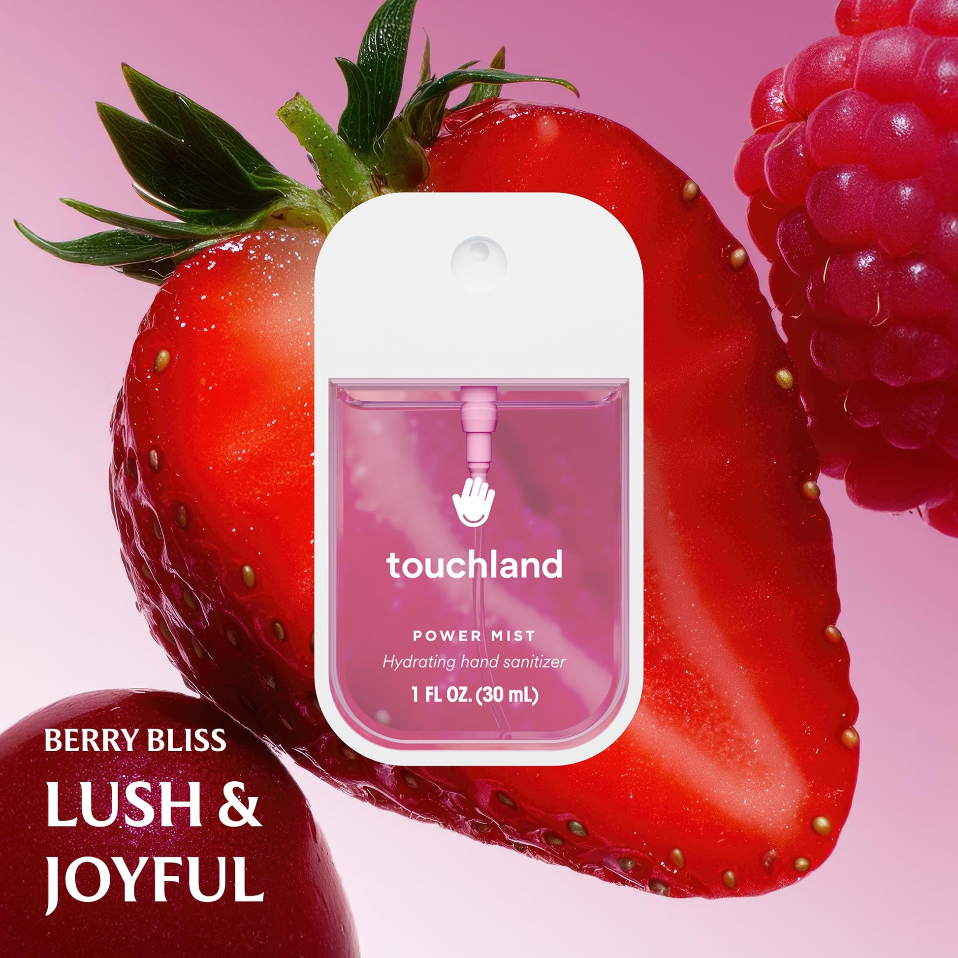 Touchland Hand Sanitizer Spray, Fruity Trio - 3 x 1 FL OZ