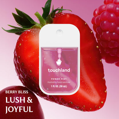 Touchland Hand Sanitizer Spray, Fruity Trio - 3 x 1 FL OZ