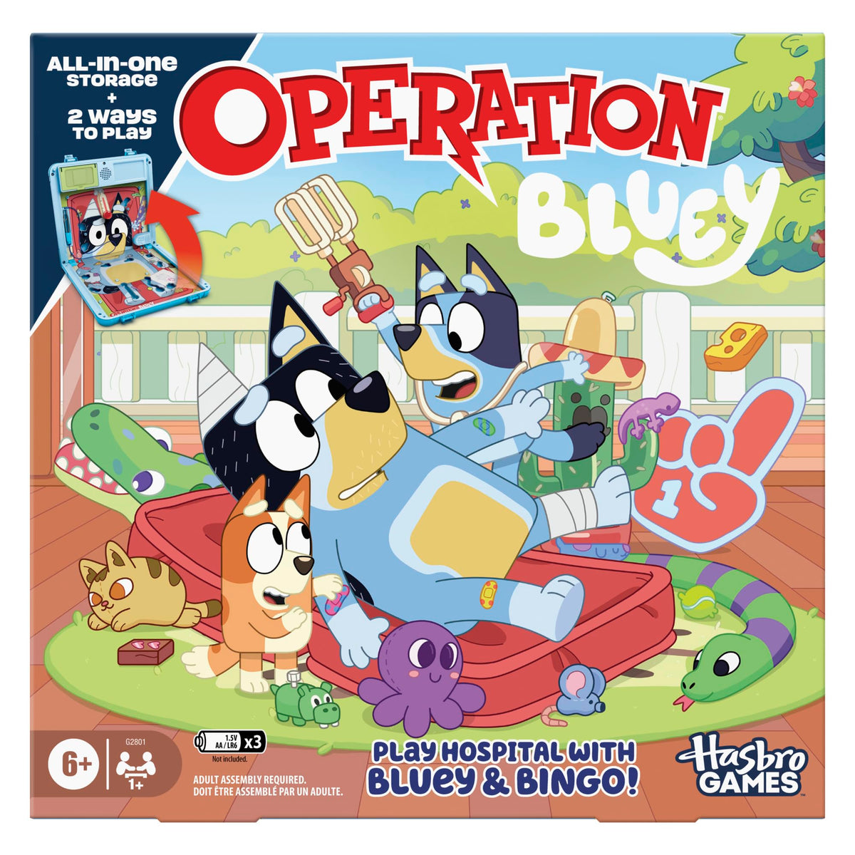 Operation Bluey Edition Electronic Board Game with Carrying Case