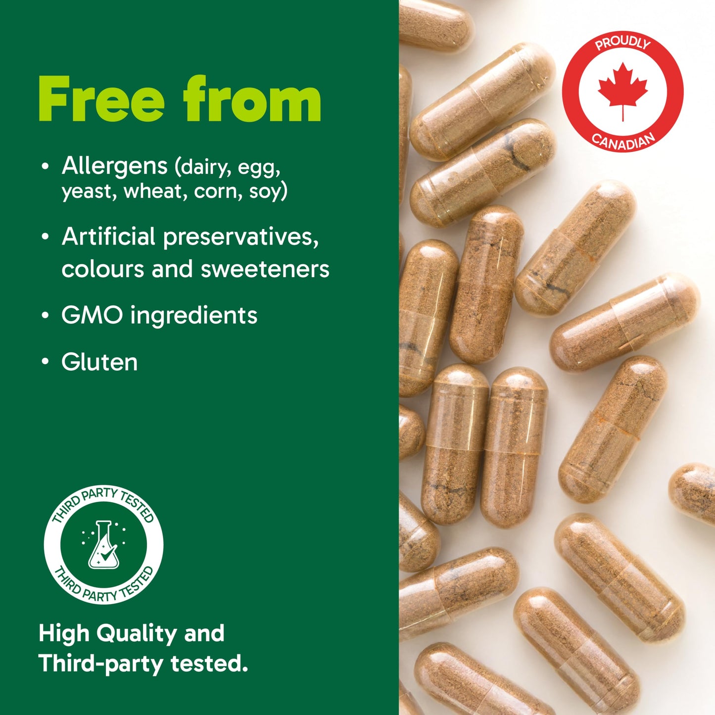 Organika Beef Liver Plus Choline- Sourced from Grass-Fed + Finished Cattle, Pasture Raised, High in Vitamins and Minerals, Supports Liver Function, Energy Levels, and Immunity- 90caps - Available at All In One Marketplace Canada